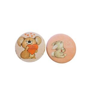 Hallmark Vintage Valentines Day Cloth Pins Buttons